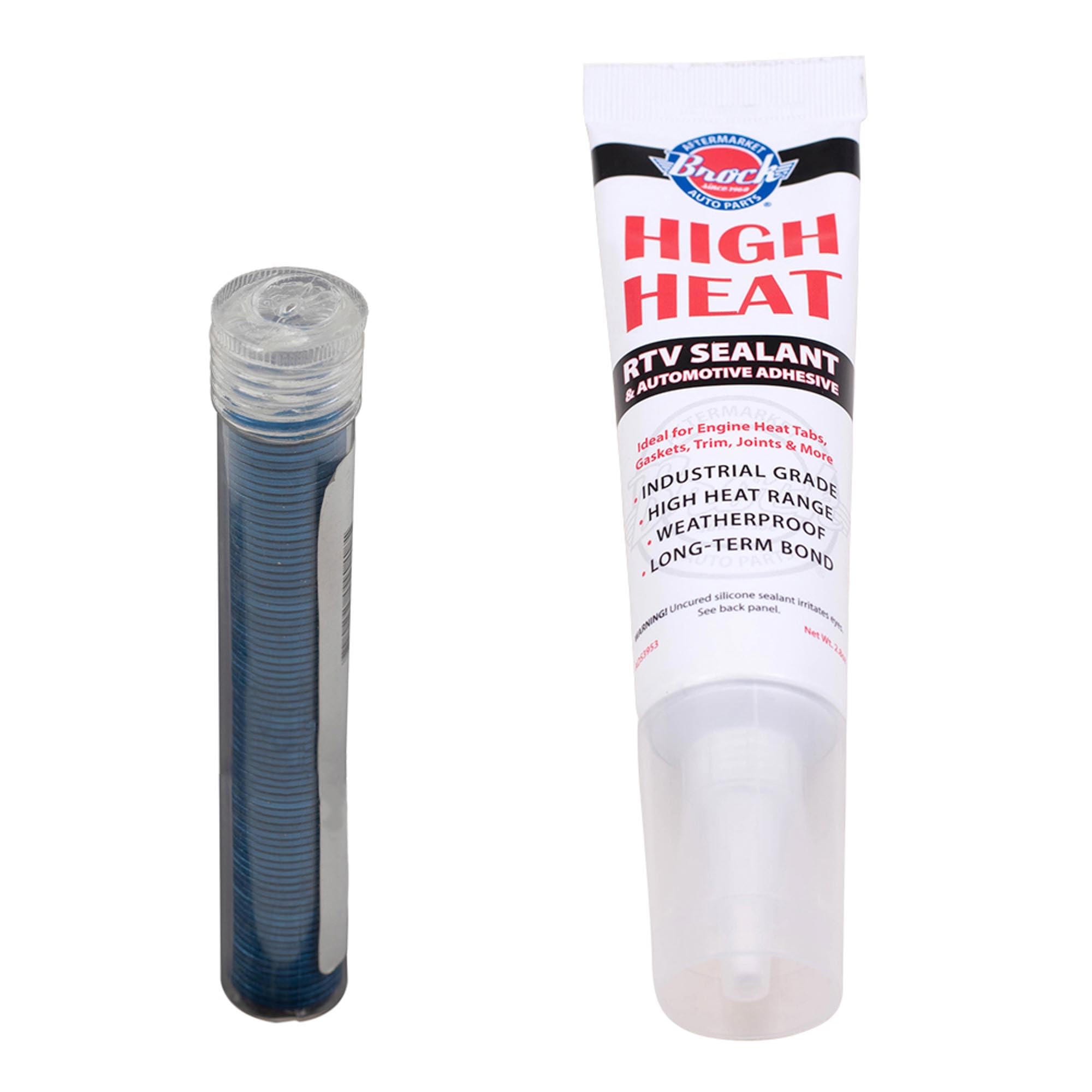 Brock Marine Engine Heat Tabs with High-Temperature Adhesive - 195-200°F/90-93°C Melting Point - 100 Count per Tube - Accurate Temperature Monitoring for Marine Engines, Boilers, and Industrial Equipment
