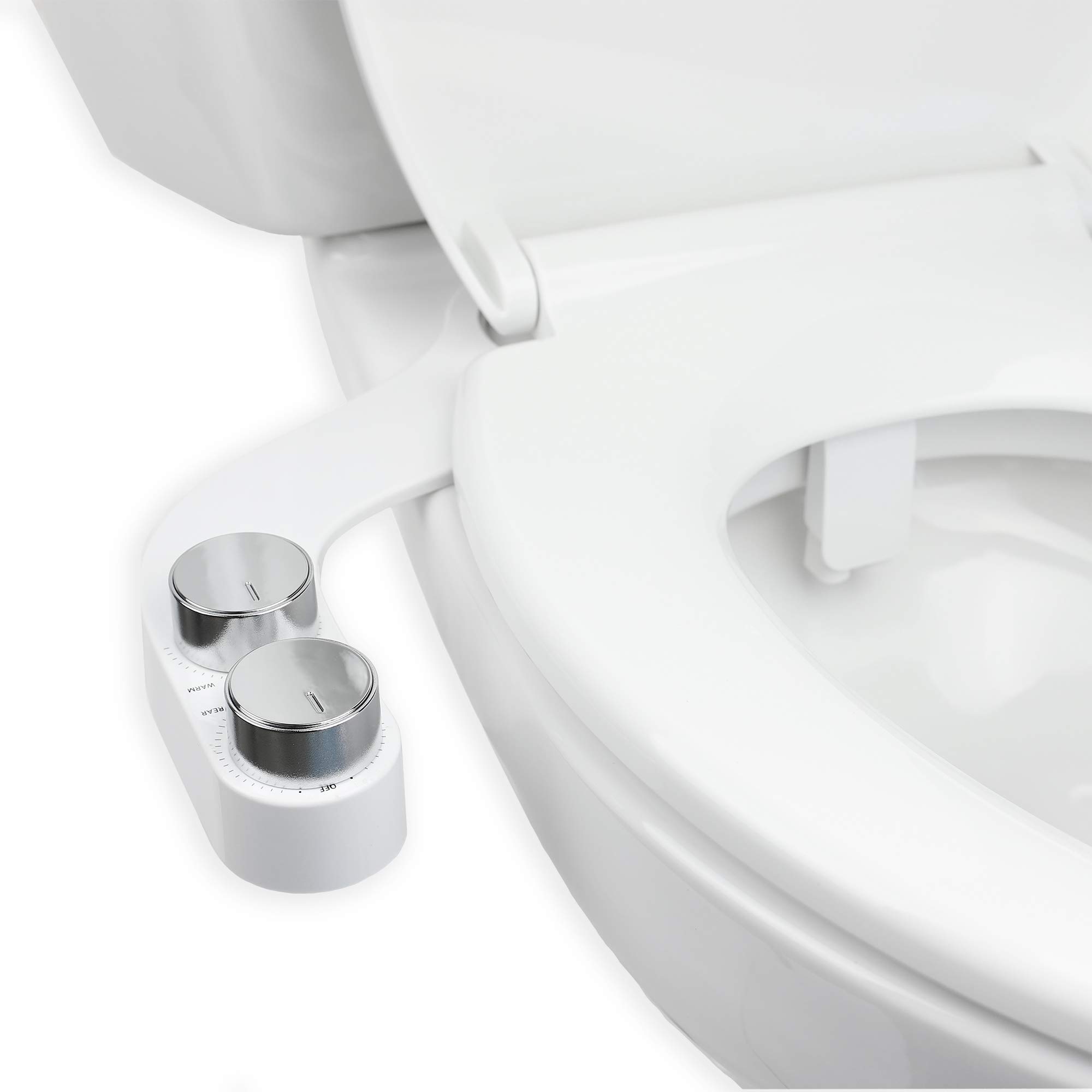 Brondell FreshSpa Comfort Plus Bidet Toilet Seat Attachment - Dual Temperature & Nozzle Control with Retractable Self-Cleaning Nozzles | Perfect for Bathroom Upgrade & Enhanced Personal Hygiene