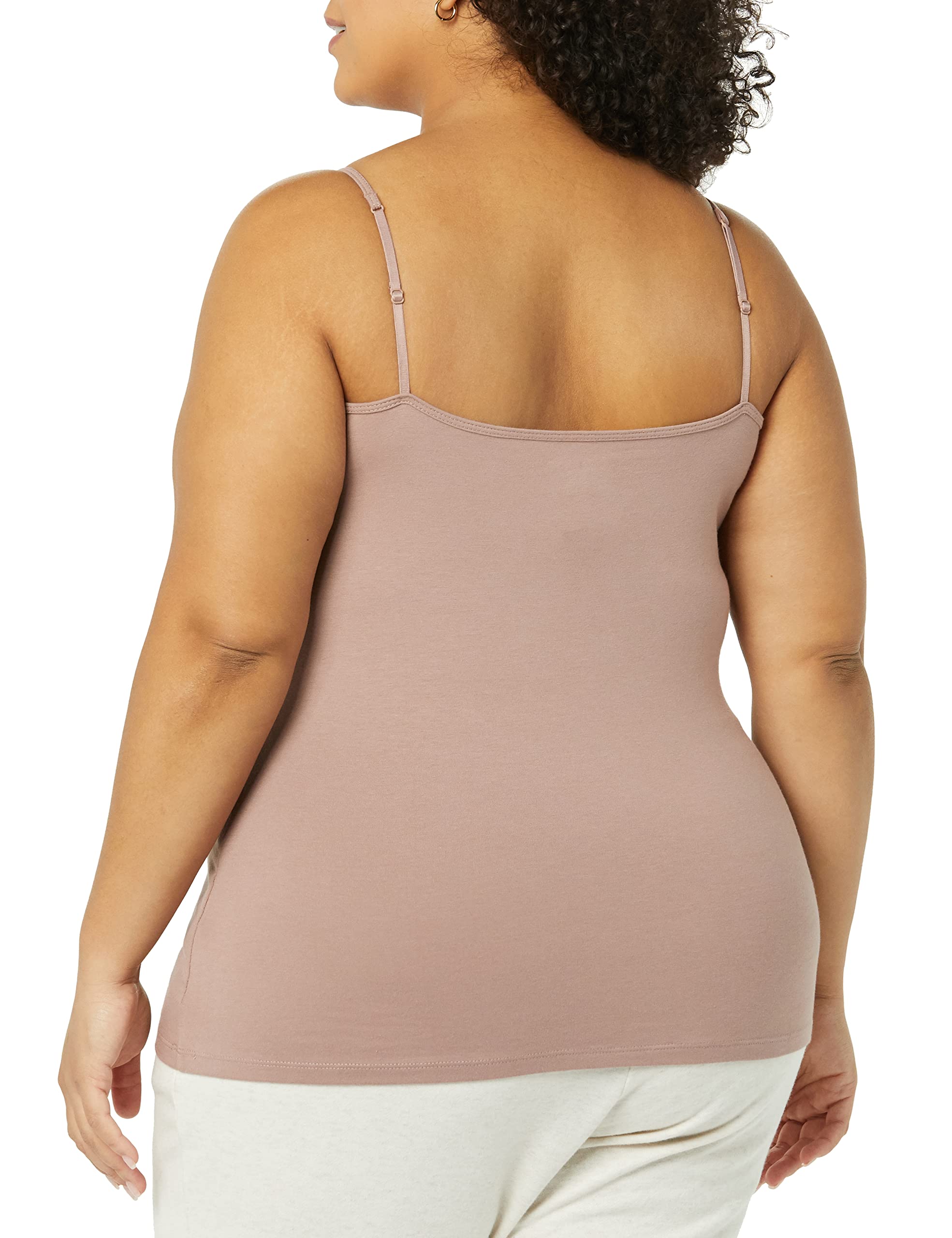Amazon Essentials Women's Slim-Fit Camisole Top - 4 Pack | Soft Stretchy Basic Tank Tops for Layering, Sleepwear & Everyday Wear