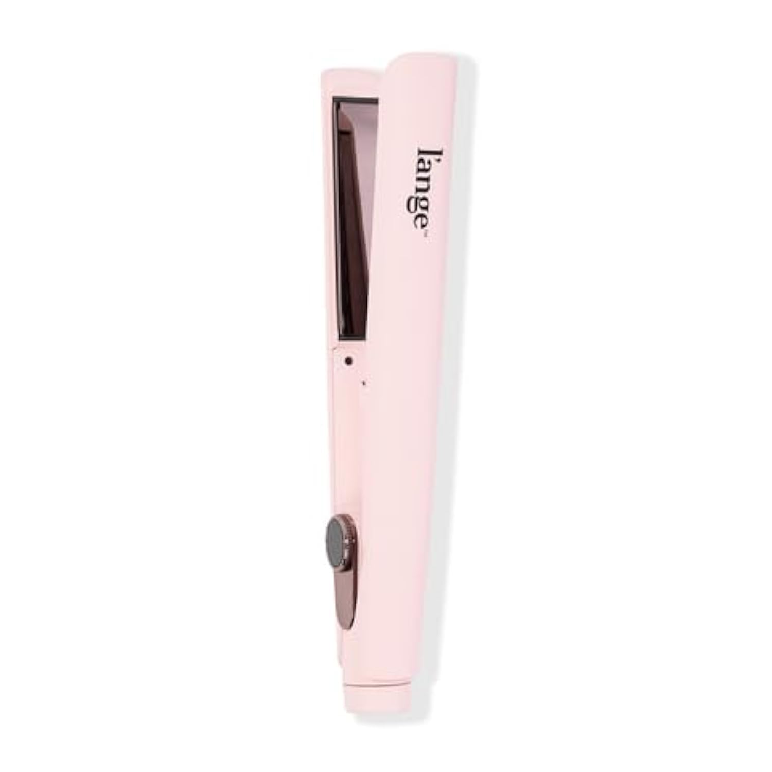 L'ANGE HAIR Le Titane Titanium Curling Flat Iron - 2 in 1 Hair Straightener & Curler for All Hair Types | Dual Voltage Travel Styler | 1 Inch Blush Pink | Perfect for Salon Styling, Home Use & On-the-Go Hair Care