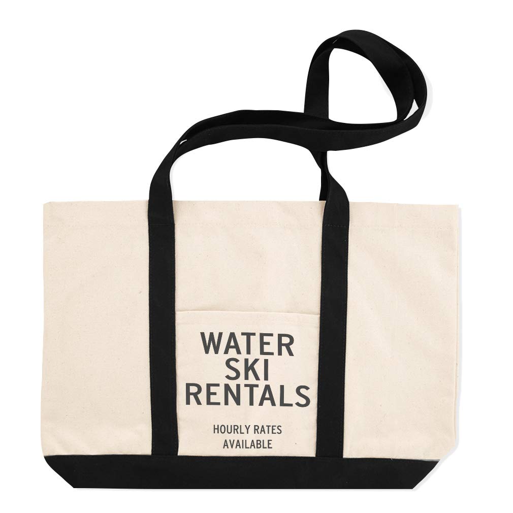 Stylish Canvas Tote Bag for Women - Durable & Water-Resistant Beach Bag for Skiing, Shopping & Travel | Perfect Ski Gift & Water Sports Accessory