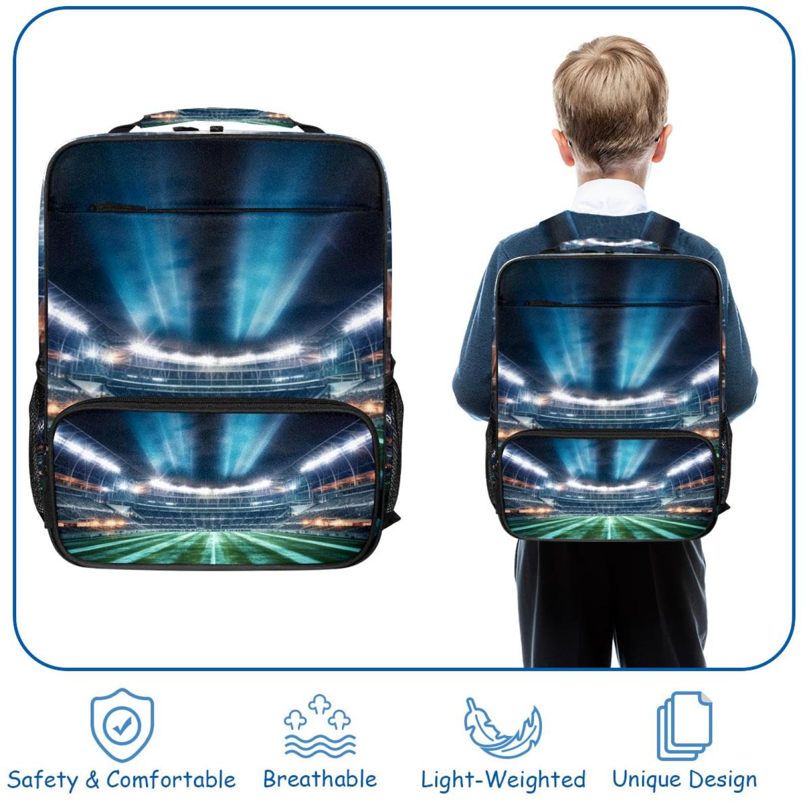Best Travel & Work Backpack for Men & Women - Durable Laptop Backpack with USB Charging Port - Perfect for Commuting, School, Hiking & American Football Games