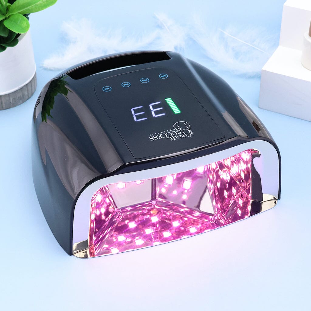 PRO 96W Rechargeable LED/UV Nail Lamp for Gel Polish - Fast Curing, Portable Manicure & Pedicure Light for Home & Salon Use