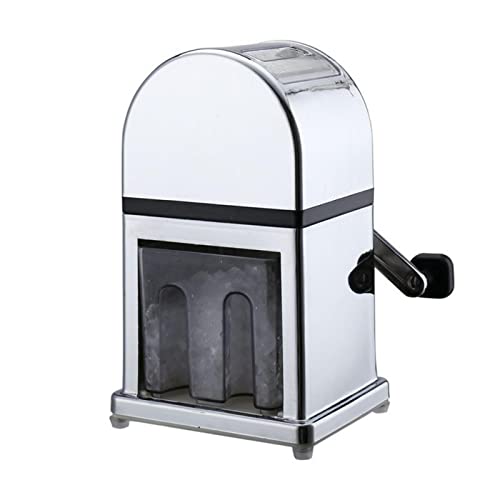 Portable Stainless Steel Ice Crusher - Manual Ice Shaver for Snow Cones, Smoothies & Cocktails | Compact & Fast Ice Maker for Home, Bars & Parties | Perfect for Summer Drinks & Desserts