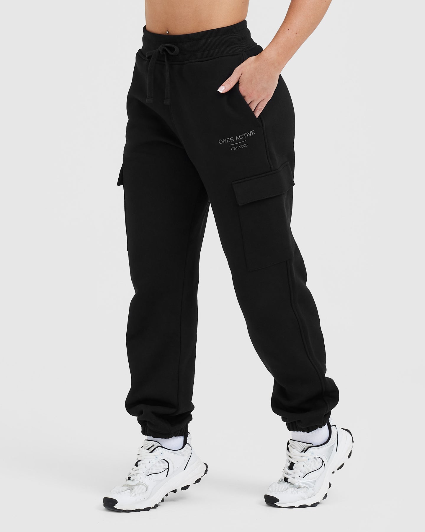 All Day Cargo Joggers for Men - Comfortable Workout & Casual Pants with Multiple Pockets | Black | Perfect for Gym, Running, Travel & Everyday Wear (Est. 2020)