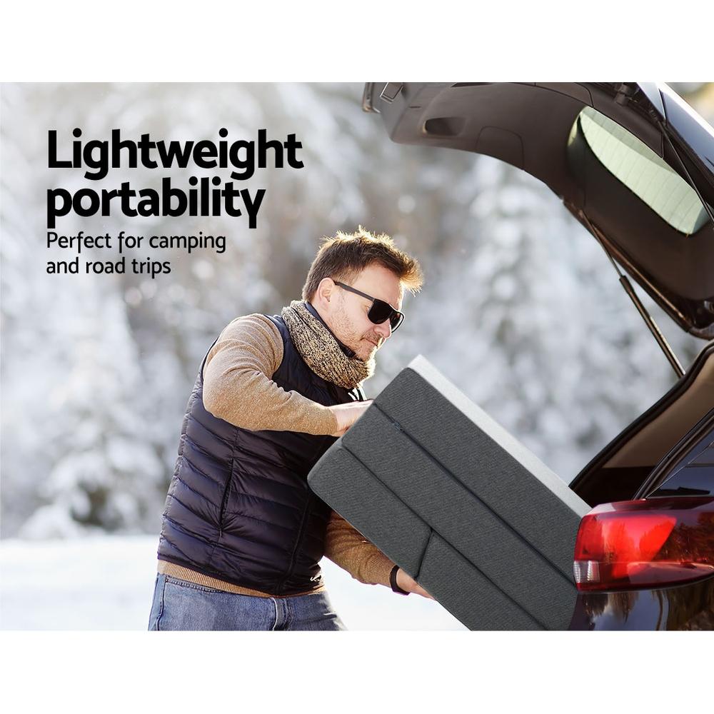 Foldable Portable Mattress - Lightweight Camping Pad for Floor Sleeping, Travel & Guest Bed - Perfect for Camping, Home Use & Outdoor Adventures