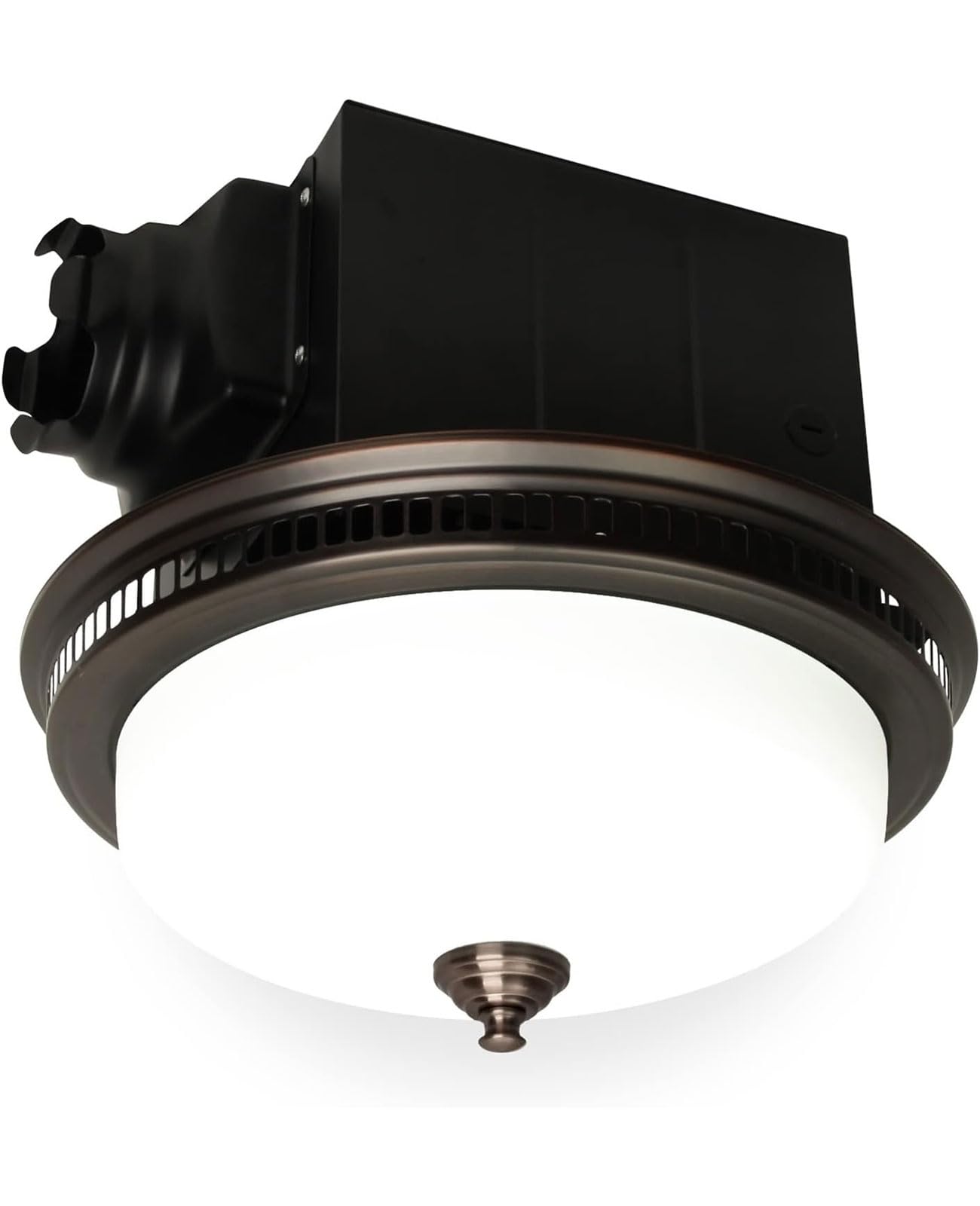 Akicon Ultra Quiet 110CFM Bathroom Exhaust Fan with Light & Nightlight - 1.5 Sones Ventilation - Oil Rubbed Bronze Finish - 3 Year Warranty - Perfect for Bathrooms, Laundry Rooms & Small Kitchens