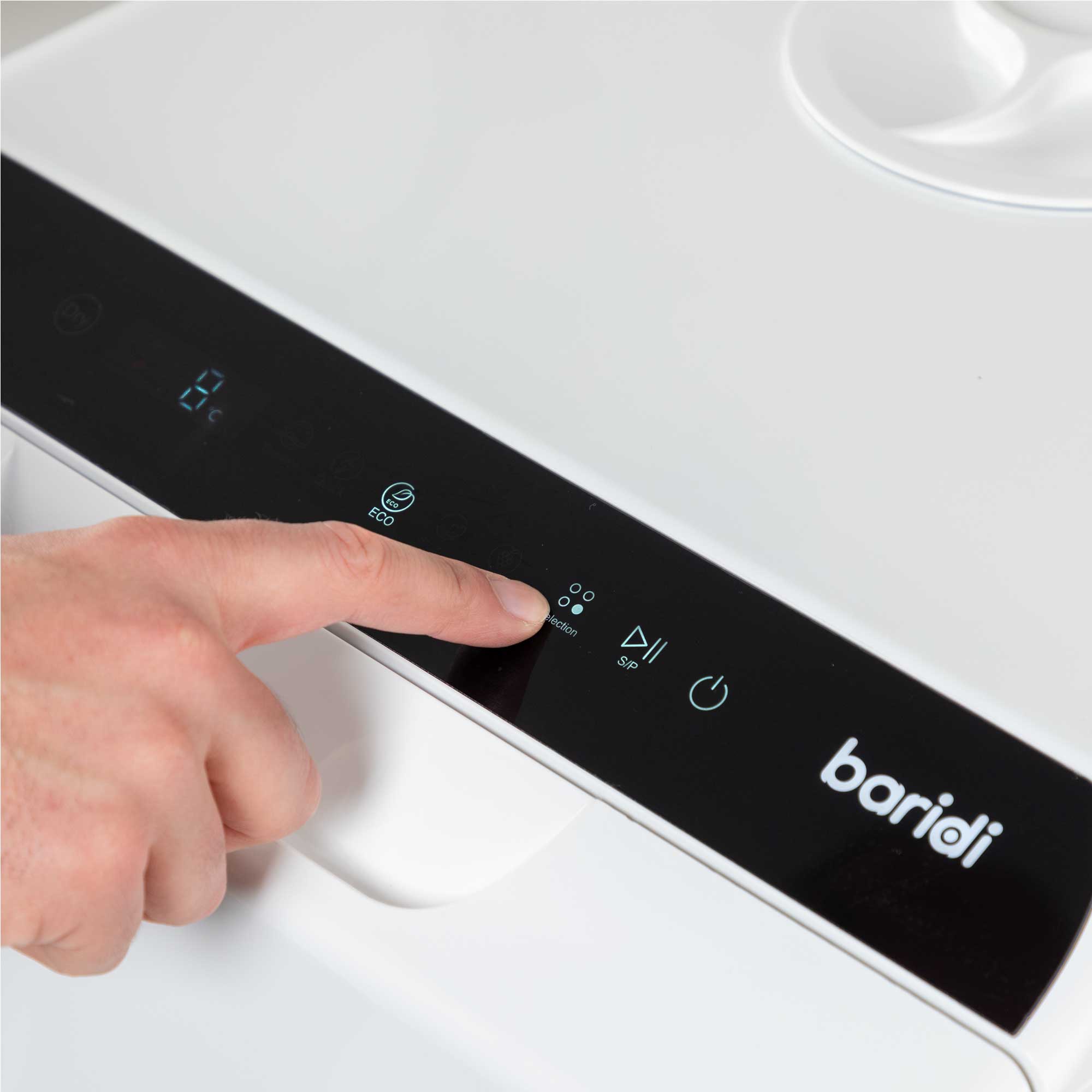 Baridi Mini Portable Tabletop 5L Dishwasher with 2-4 Place Settings - Compact Countertop Dishwasher with 5 Wash Functions (DH224A) for Small Apartments, RVs & Dorm Rooms