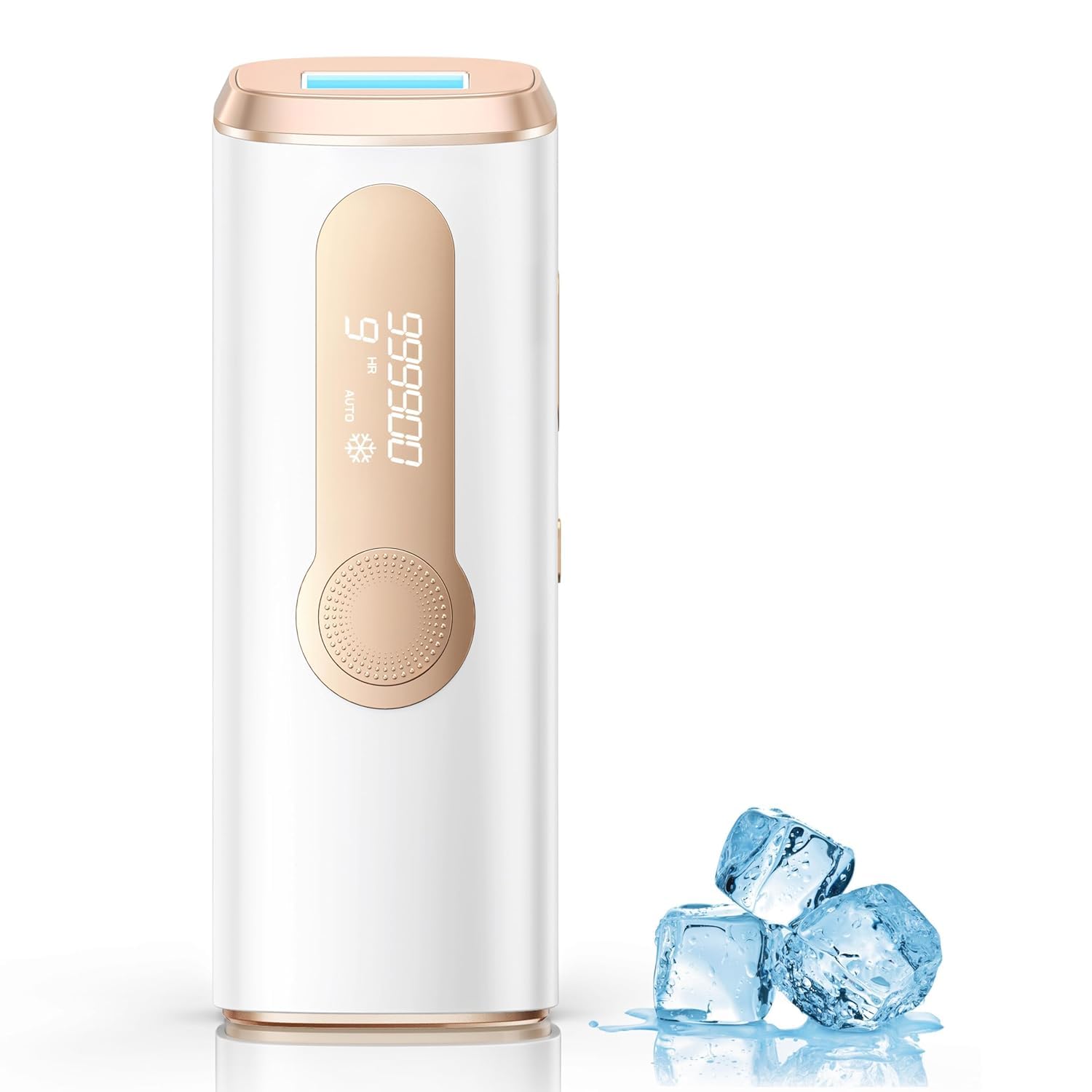 ZKMAGIC Ice Cooling IPL Hair Removal Device, 999,900 Flashes Painless Laser Hair Removal for Women & Men - Face, Legs, Back, Bikini Line & Body | At-Home Permanent Hair Reduction System for Smooth Skin