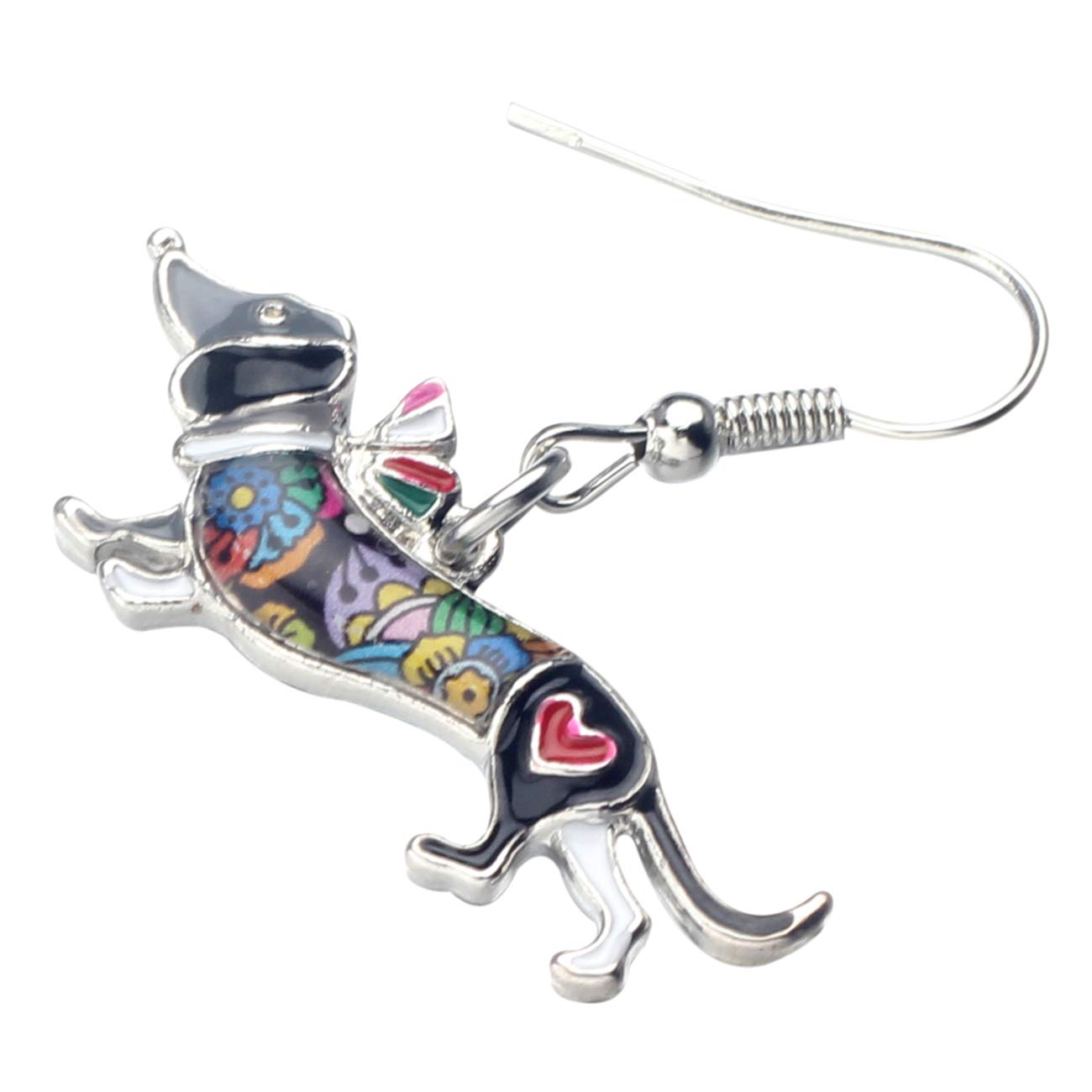 Cute Dachshund Earrings for Women - Funny Wiener Dog Dangle Jewelry - Perfect Gift for Dog Lovers - Great for Casual Wear, Parties & Animal-Themed Events