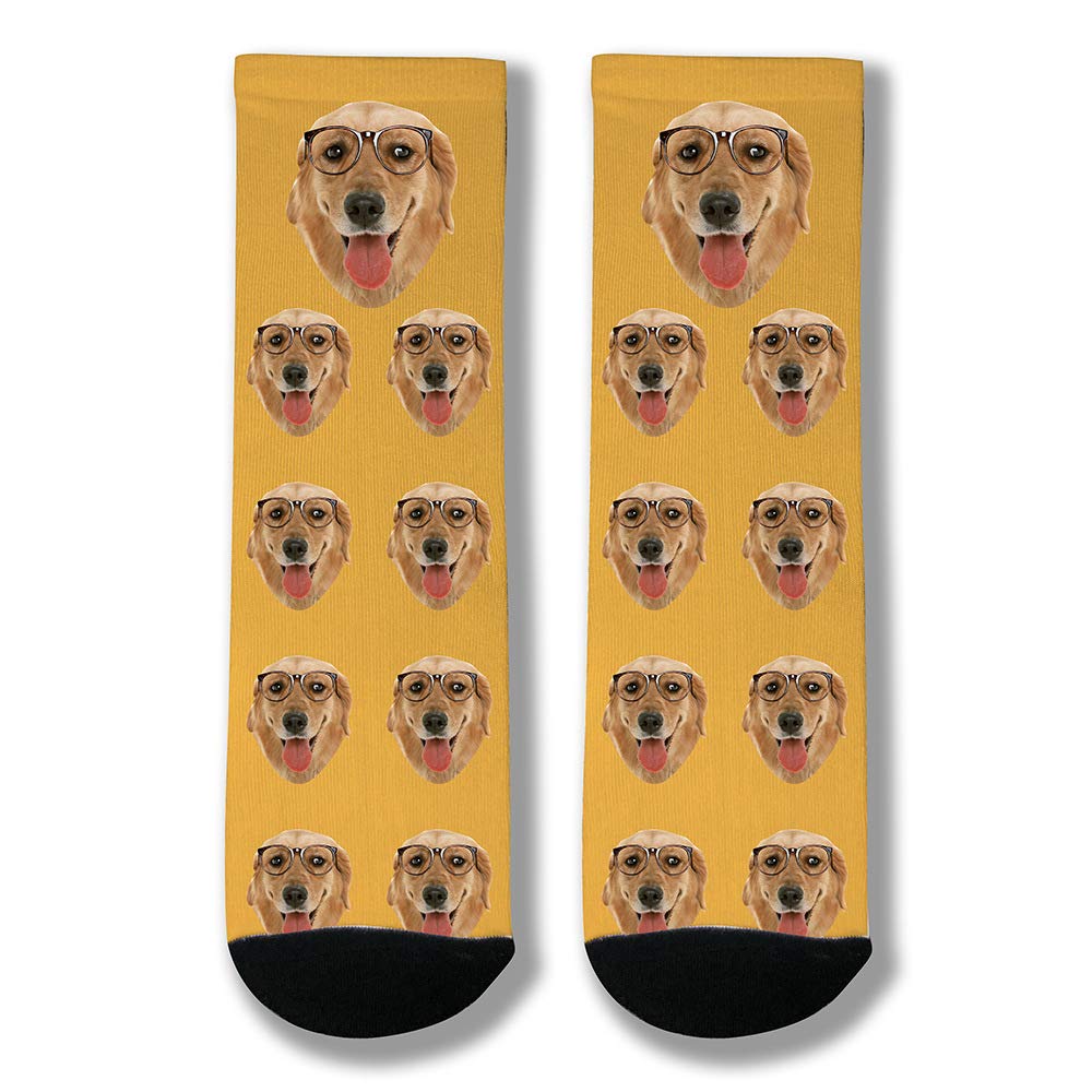 Custom Personalized Photo Socks - Print Your Face on Socks - Unique Gift for Birthdays, Anniversaries & Special Occasions - Great for Couples, Families & Pet Lovers