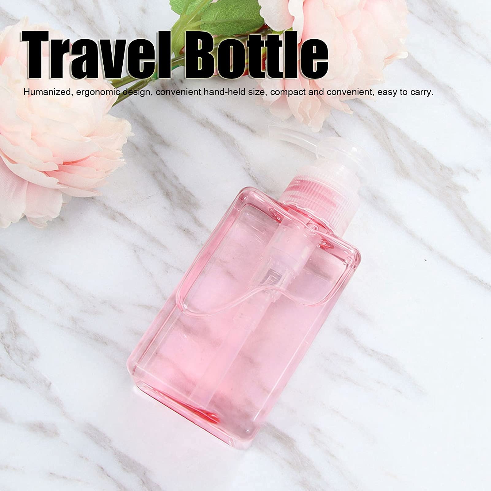KIRA 100ML Empty Pump Bottle Dispenser for Lotion, Shower Gel & Hand Soap - Leak-Proof Travel Containers for Toiletries (Pink & Green, Pack of 2) - Perfect for Travel, Gym, Home & Hotel Use