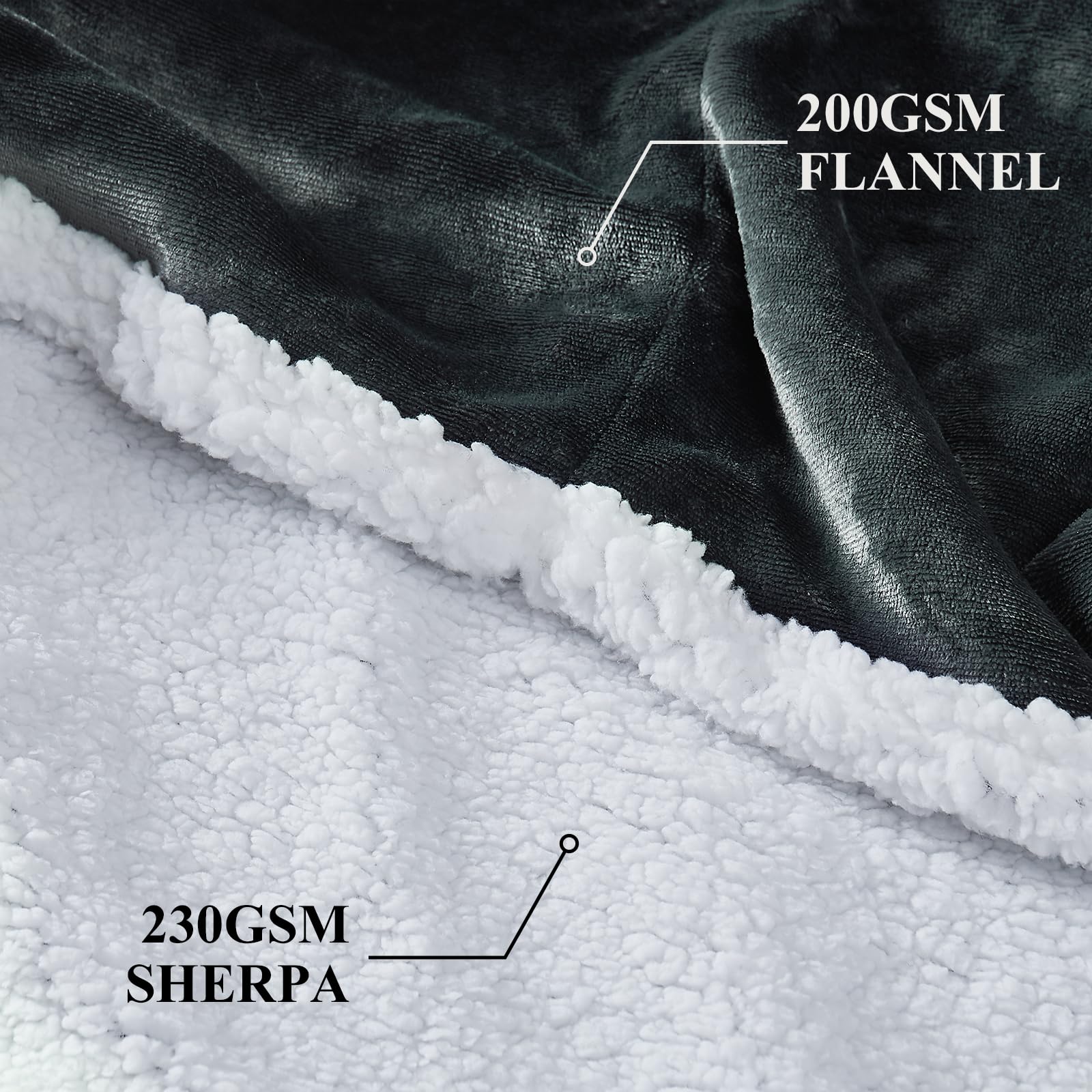 Topcee Oversized Wearable Blanket Hoodie - Sherpa Fleece Hooded Sweatshirt with Giant Pocket | Ultra Soft & Warm Winter Wear | Perfect for Lounging, Netflix Nights & Outdoor Camping (Dark Grey)