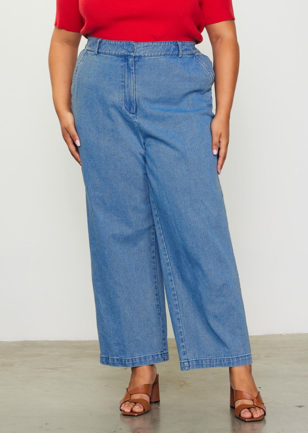 Premium Washed Denim Trousers for Men & Women | Comfortable Stretch Jeans | Casual, Work & Everyday Wear