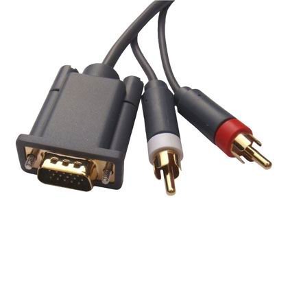 Premium OSTENT HD Video Audio HDTV RCA AV VGA Cable for Microsoft Xbox 360 - High-Quality Gaming & Home Theater Connection for Immersive Experience