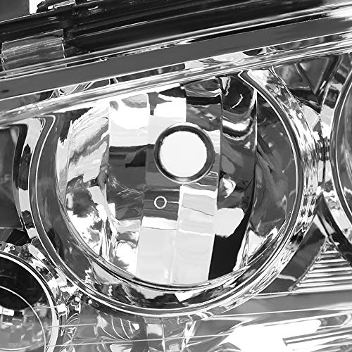 06-10 Dodge Charger Chrome Headlights & Corner Signal Lamps - Left & Right Pair - High Performance Replacement for Day & Night Driving - Perfect for Street Racing, Car Shows & Daily Commute