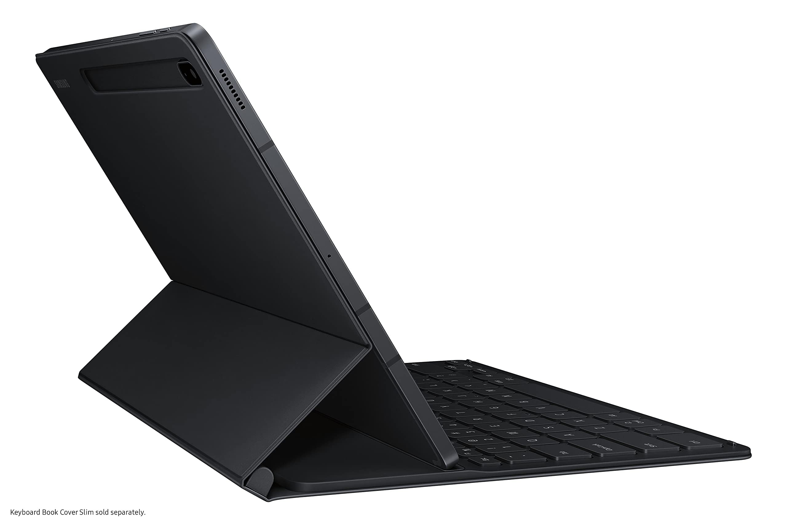 Samsung Galaxy Tab S8+/S7 FE/S7+ Lite Keyboard Case - Slim Protective Cover with Large Keys, S Pen Holder, Ultra Lightweight & Durable (US Version, Black) - Perfect for Work, Study & Travel