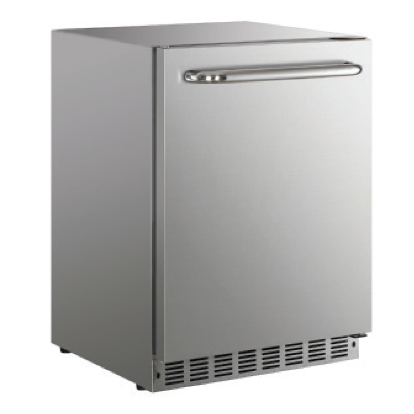 Crown Verity CV RF 1.24 Outdoor Built-In Undercounter Refrigerator 120V - Perfect for Outdoor Kitchens, Bars, and Patios