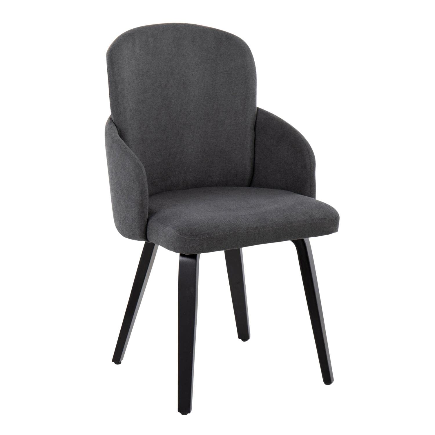 LumiSource Dahlia Upholstered Dining Chairs Set of 2 - Modern Kitchen Chairs for Dining Table, Comfortable Contemporary Seating for Home, Restaurant & Office Use