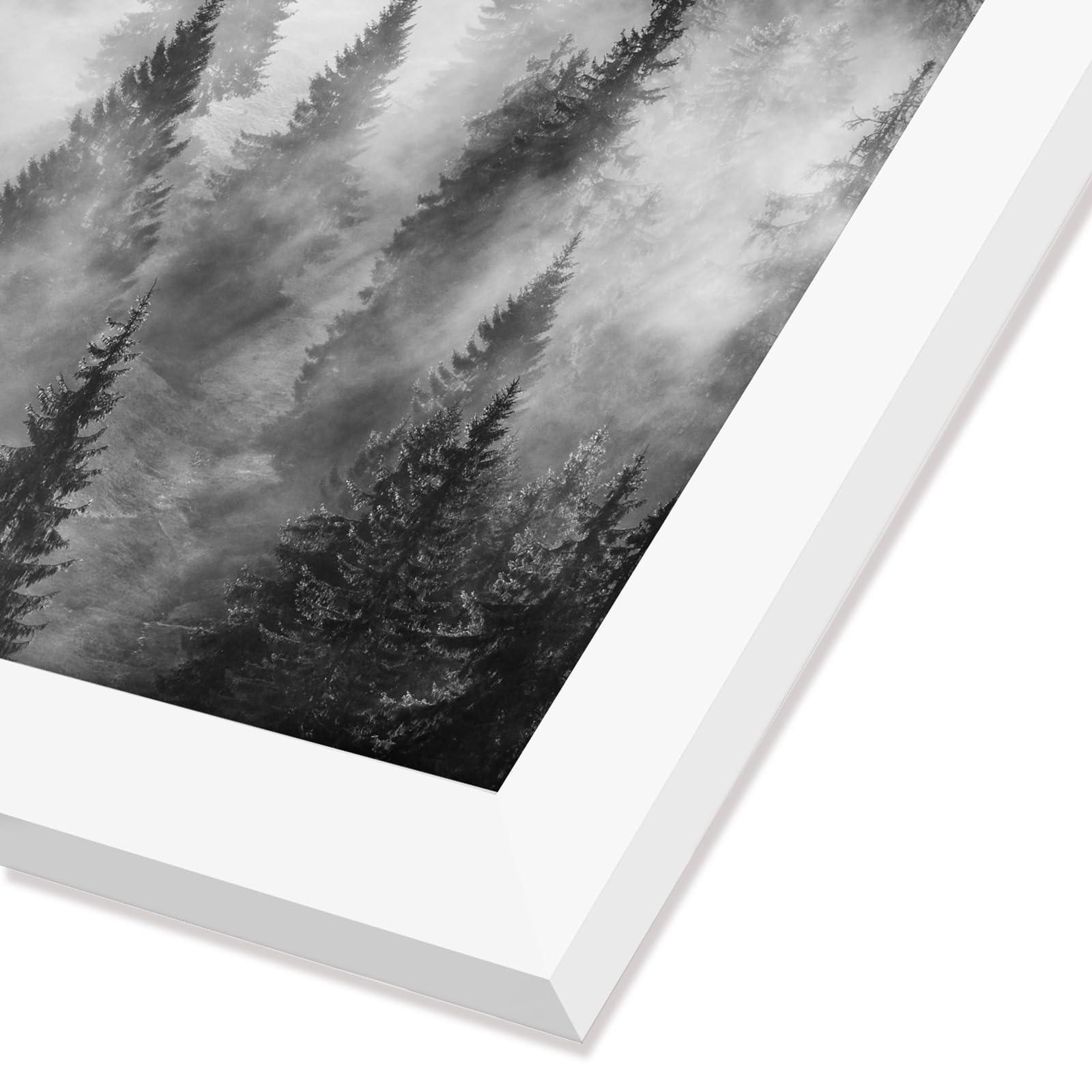 Americanflat 24x24 Picture Frame - White Wood Wall Display for Home Decor