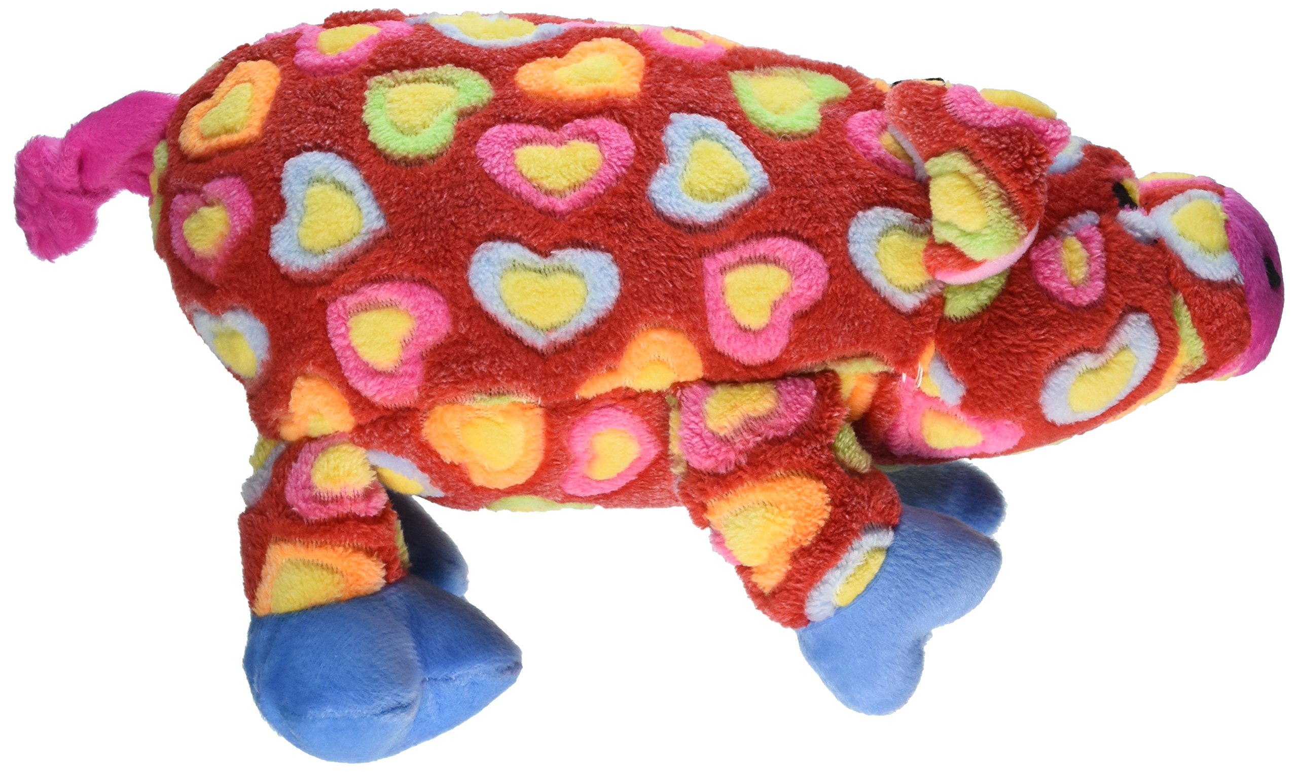 Whole Hearted Hog Dog Chew Toy - Durable Red Rubber Chew Bone for Aggressive Chewers - Perfect for Teething Puppies & Playtime Fun
