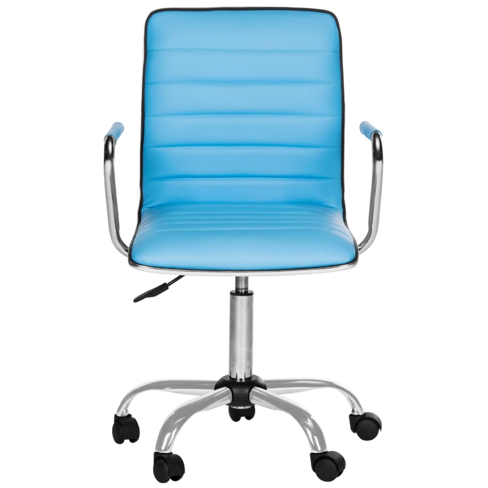 SAFAVIEH Jonika White Modern Office Desk Chair - Ergonomic Computer Chair for Home & Office Workspace, Study, Gaming, and Conference Room