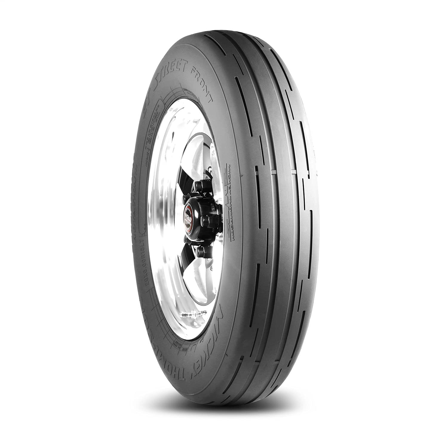 M.T. Drag 40480 ET Street Front Tire - High Performance Racing Tires for Drag Racing, Street Legal Use - Perfect for Track Days, Drag Strips, and High-Speed Street Driving