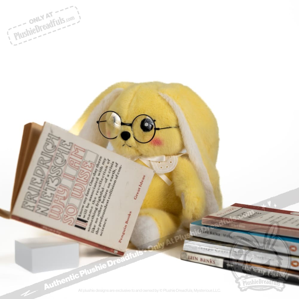 Plushie Dreadfuls Shy Rabbit Stuffed Animal - Soft Plush Toy for Kids, Anxiety Relief & Cuddling | Perfect for Bedtime, Gifts & Emotional Support