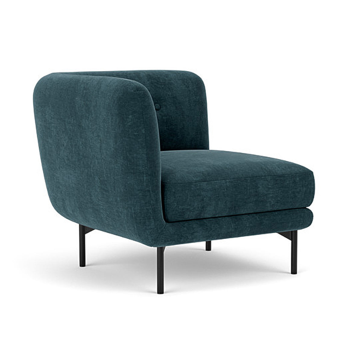 Alfred Fabric Right 1 Seater Modular Sofa - Modern Comfortable Single Chair for Living Room, Bedroom & Small Spaces