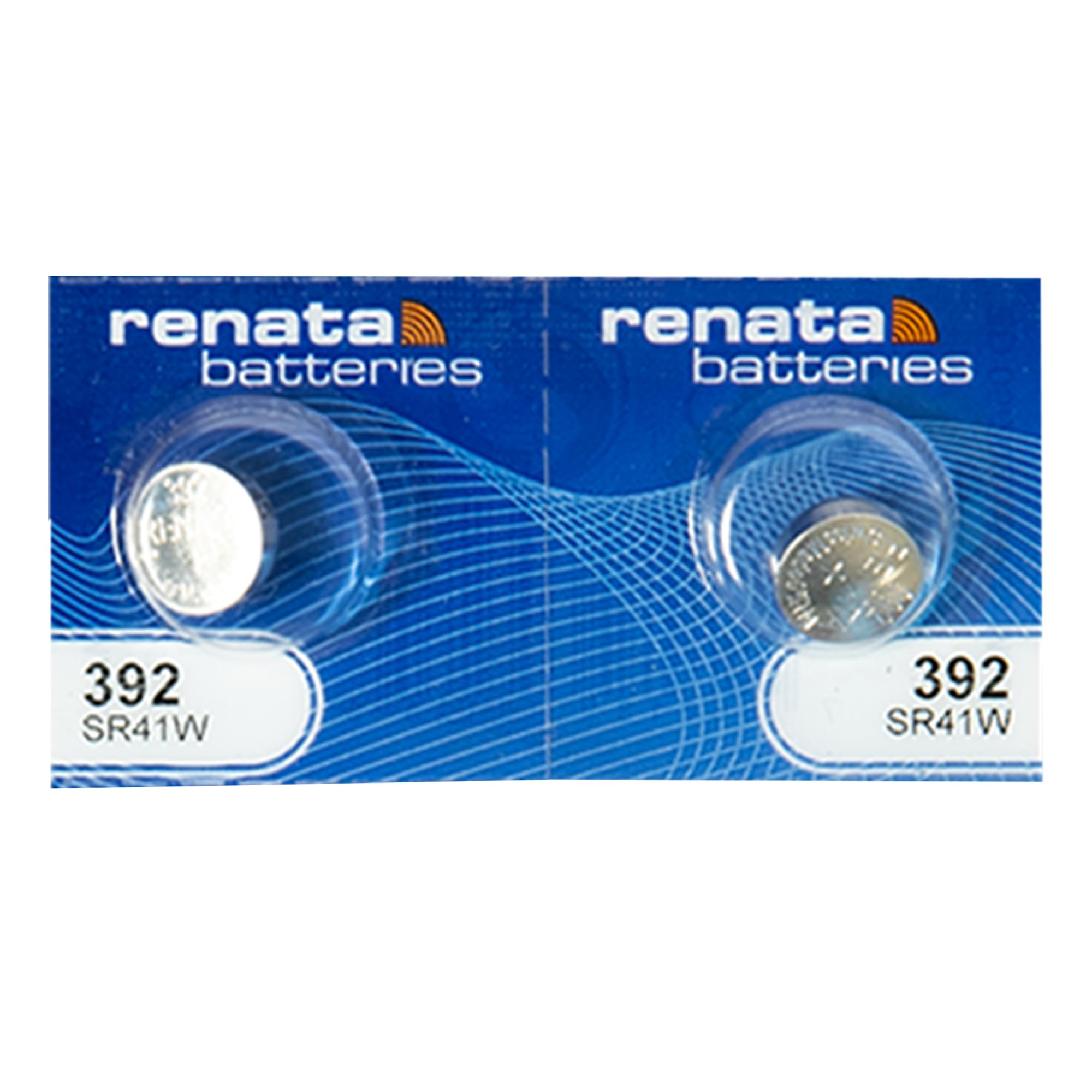 Renata 392 SR41W 1.55V Silver Oxide Watch Batteries (2-Pack) - Long-Lasting Power for Watches, Calculators & Small Electronics