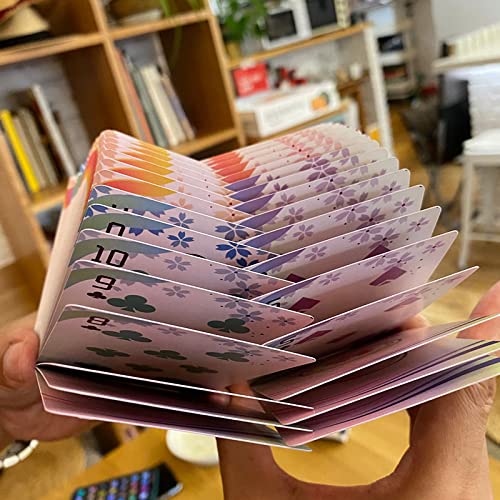 Cherry Blossom Themed Playing Cards - Premium 52 Poker Deck for Magic Tricks, Cardistry & Party Games - Elegant Floral Design for Adults & Kids - Perfect for Family Game Nights, Poker Parties & Card Magic Performances