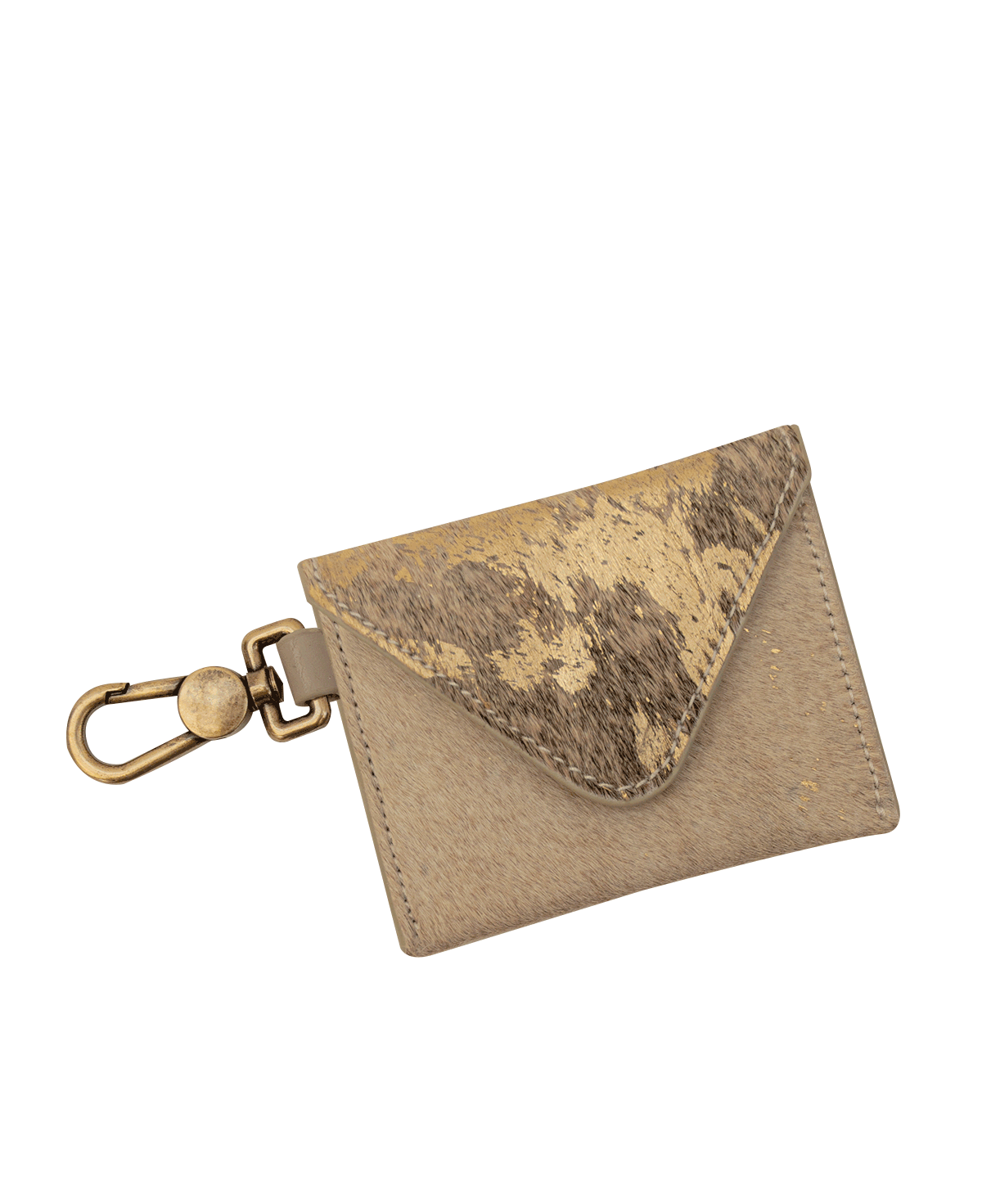 Stylish KATE Keychain - Faux Fur Leather Envelope Wallet with Secure Metal Clasp | Perfect for Keys, Cards & Cash | Ideal Gift for Women, Everyday Use & Travel Accessories
