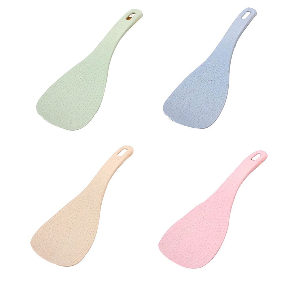 Vctitil Rice Paddle - Wheat Straw Non-Stick Rice Spoon, Rice Scooper & Cooker Shovel - Eco-Friendly Kitchen Utensil for Cooking, Serving & Meal Prep - Perfect for Rice Cookers, Stirring & Serving Dishes