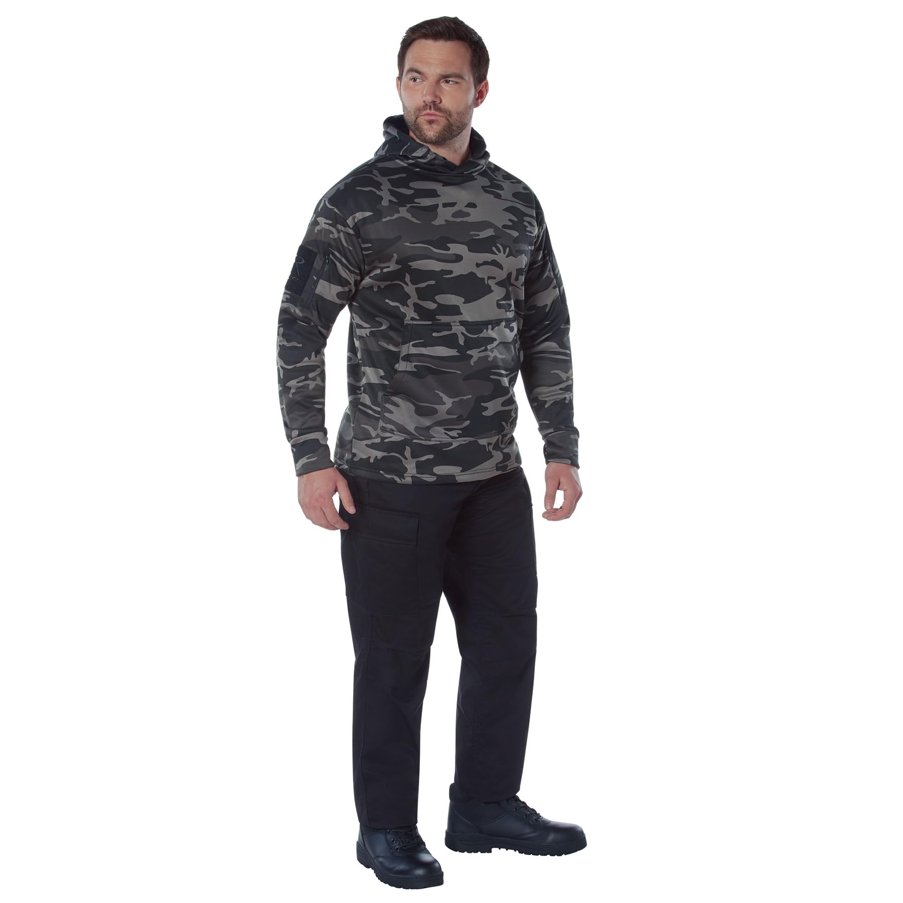 Rothco Men's Heavyweight Cotton Hoodie - Warm Fleece Lined Pullover Sweatshirt for Outdoor Activities, Camping & Casual Wear