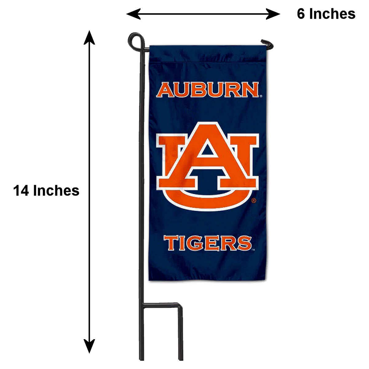 Auburn University Mini Garden Flag Topper - College Flags & Banners Co. - Perfect for Flower Pots, Gardens, and Outdoor Decor