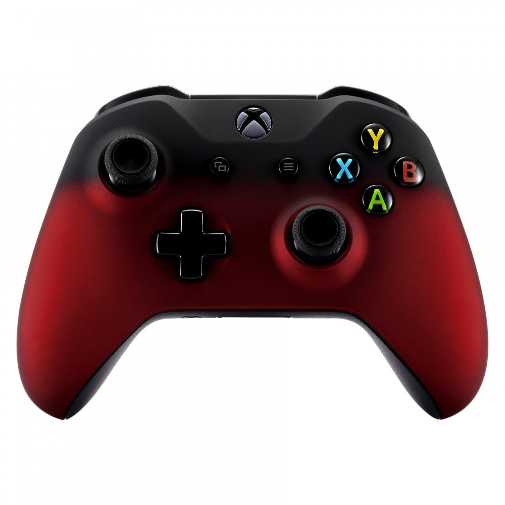 eXtremeRate Shadow Red Replacement Front Shell & Back Panel for Xbox One X & One S Controller - Premium Custom Faceplate for Enhanced Gaming Experience | Perfect for Competitive Gaming, Streaming & Personalized Setup