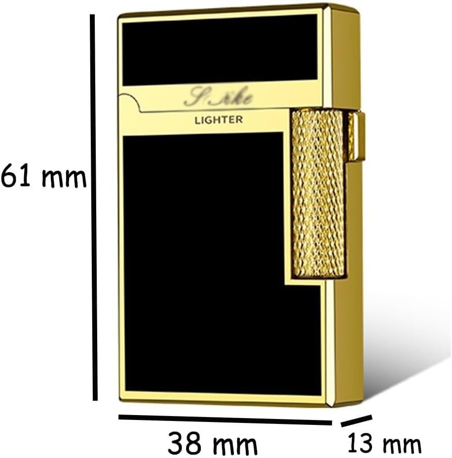Windproof Dual Flame Butane Lighter - Jet & Soft Flame Adjustable Torch Lighter with Refillable Tank & Metal Body - Perfect for Outdoor Camping, BBQ, Cigars & Gifts for Men (Silver)