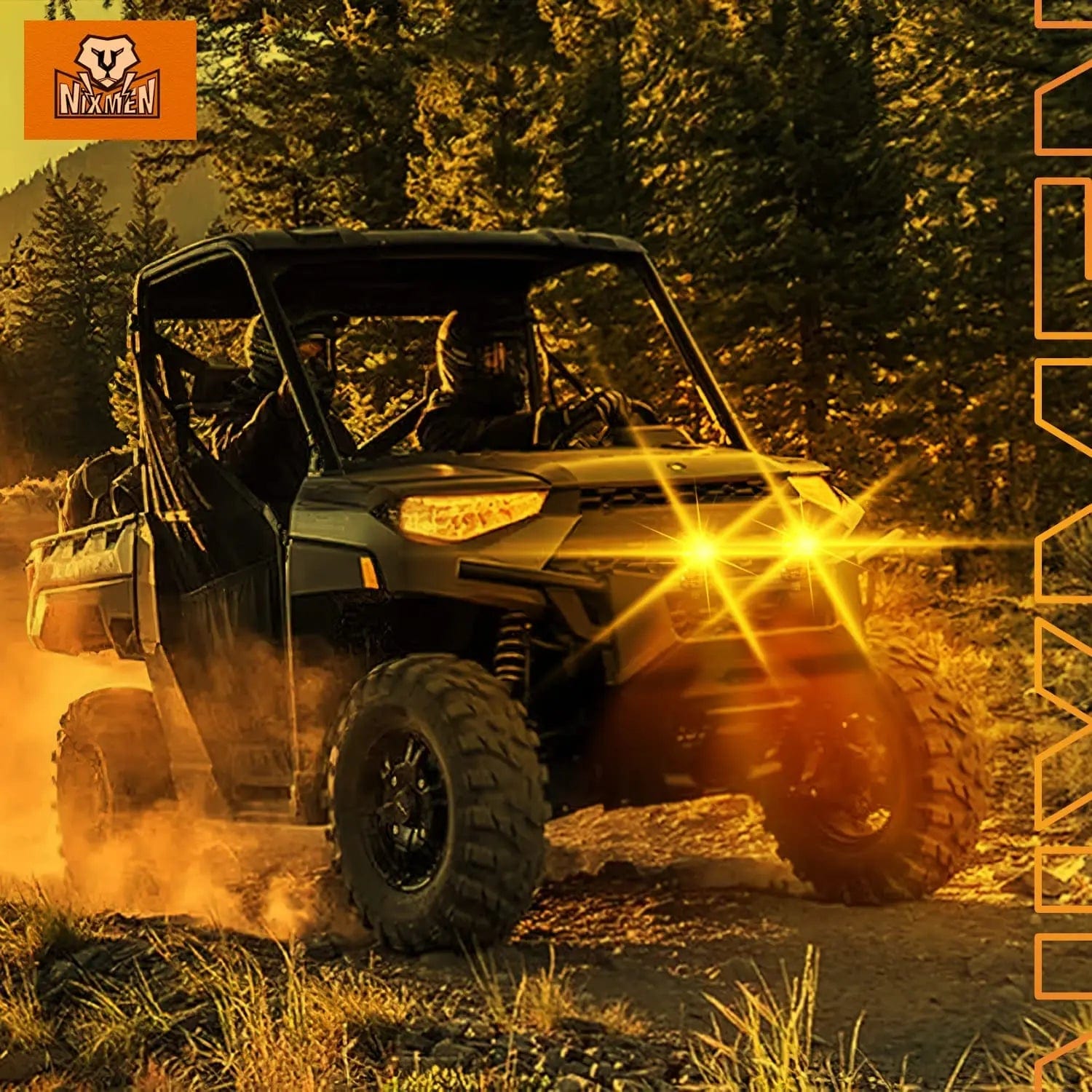 3 Inch 10W 800LM Amber Round Built-in EMC LED Pods (Pair) - Waterproof Off-Road Lighting for Trucks, ATVs, UTVs & Marine Boats - Perfect for Night Driving, Camping & Emergency Vehicles