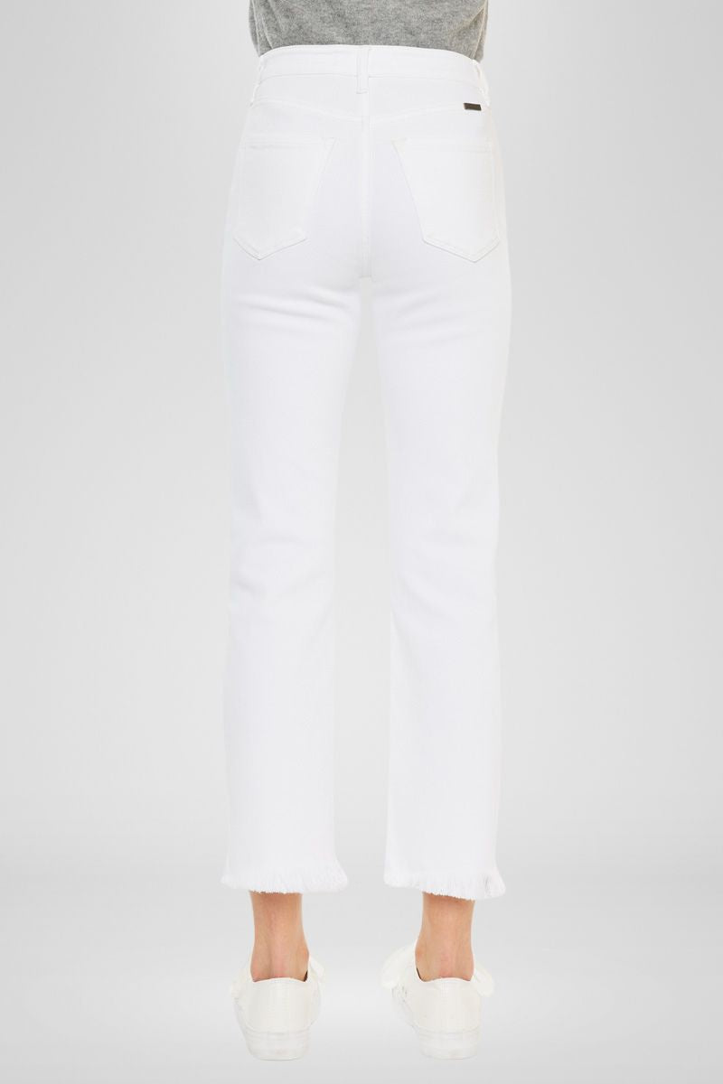 Tiana High Rise Slim Straight Jeans for Women - Stretchy Denim Pants, Comfortable & Flattering Fit - Perfect for Casual Wear, Office, and Night Out