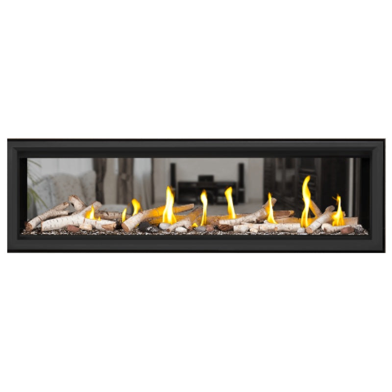 Napoleon Vector 62 See Through Linear Direct Vent Gas Fireplace - LV62N2 | Modern Home Heating Solution for Living Rooms & Patios