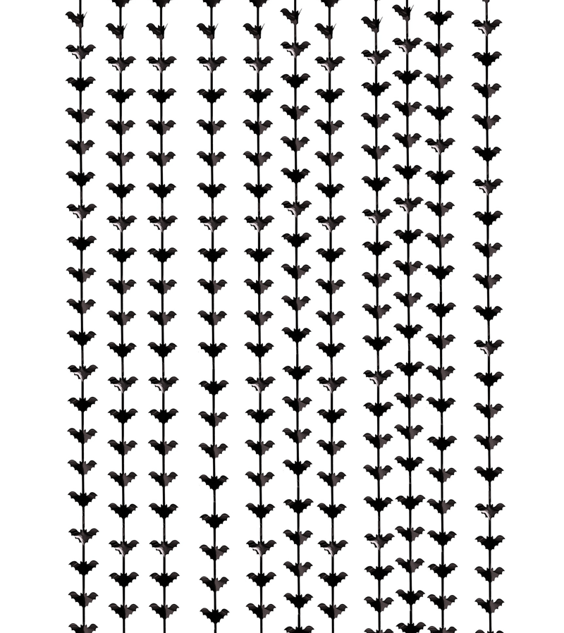 Halloween Bat Backdrop Fringe Decoration - Spooky Party Decor by Ginger Ray | Perfect for Halloween Parties, Haunted Houses & Photo Booths