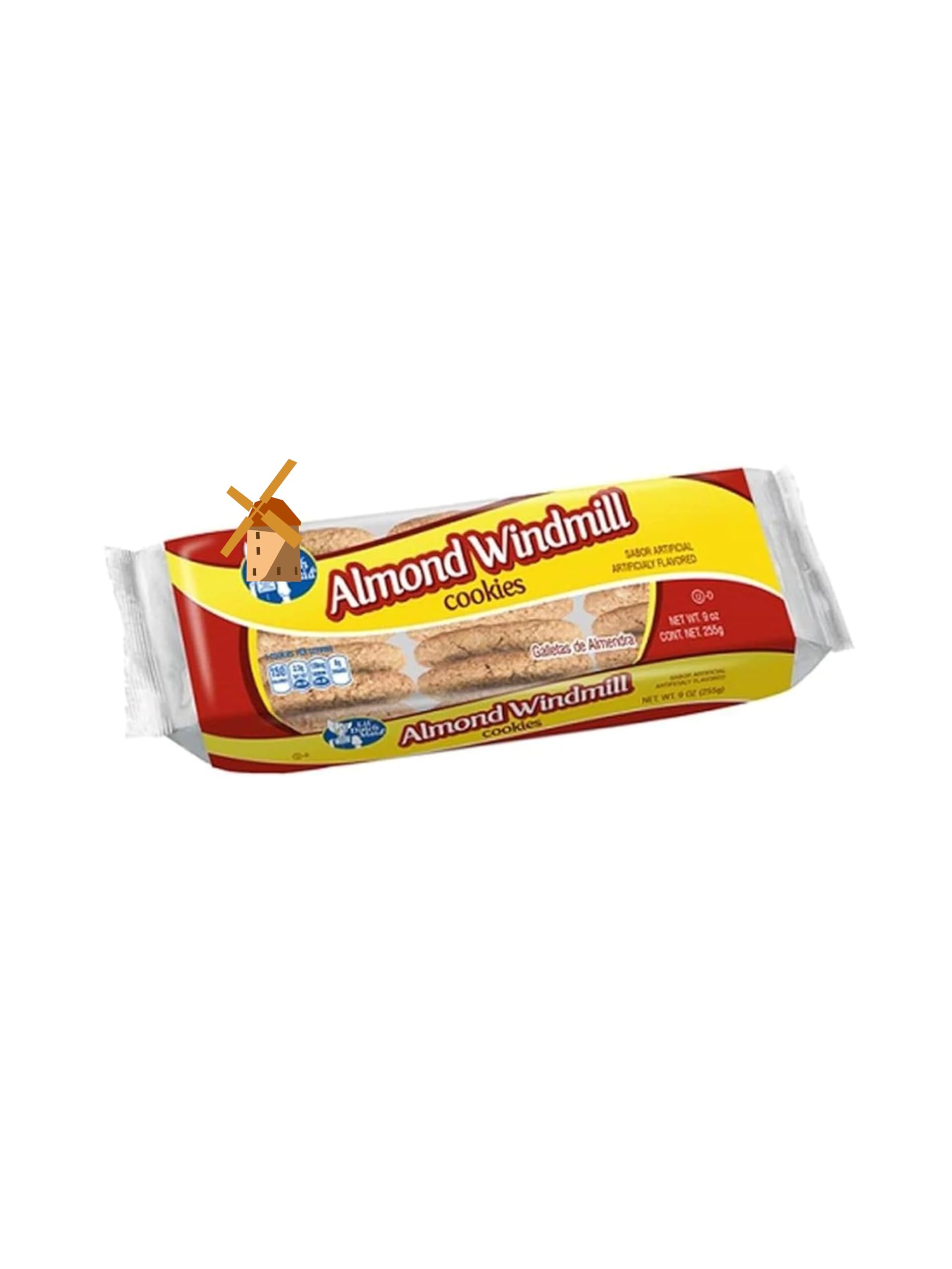 Litezout Almond Windmill Cookies 9oz (6 Pack) - Crunchy Dutch Treats for Snacking, Gifting & Tea Time