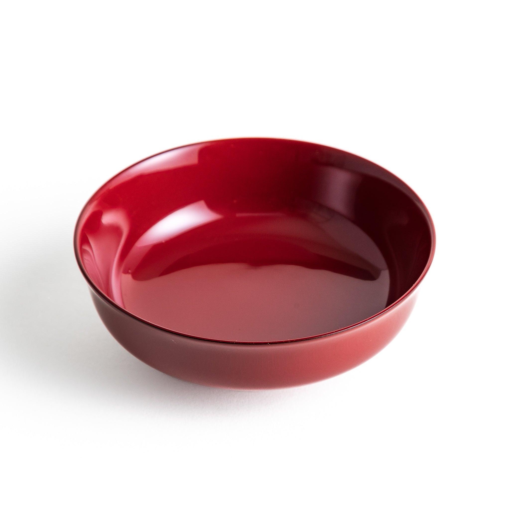 Premium Vermilion Curved Miso Soup Bowl with Lid - Japanese Style Ceramic Soup Bowl Set for Ramen, Udon & Asian Cuisine - Perfect for Home Dining, Restaurants & Gift Giving