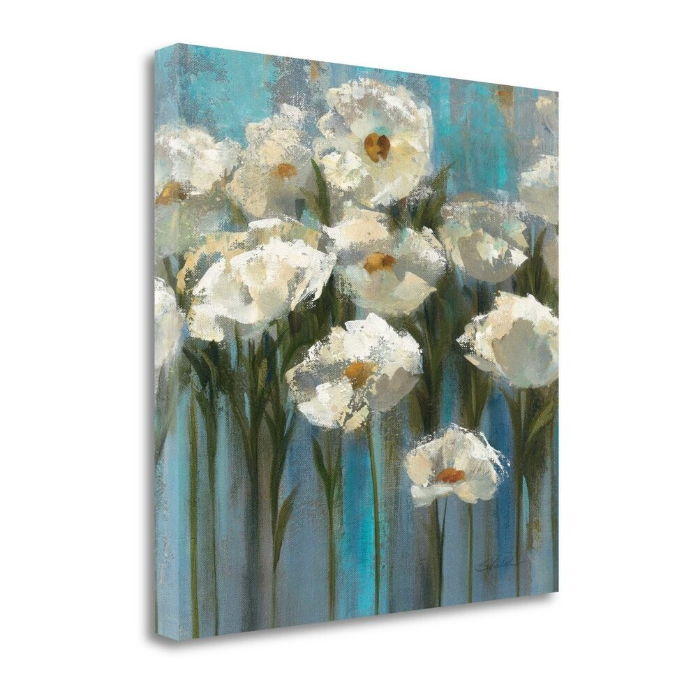 Anemones By The Lake - Premium Giclee Art Print on Gallery Wrapped Canvas - Ready to Hang Wall Decor - Perfect for Living Room, Bedroom & Office Decor