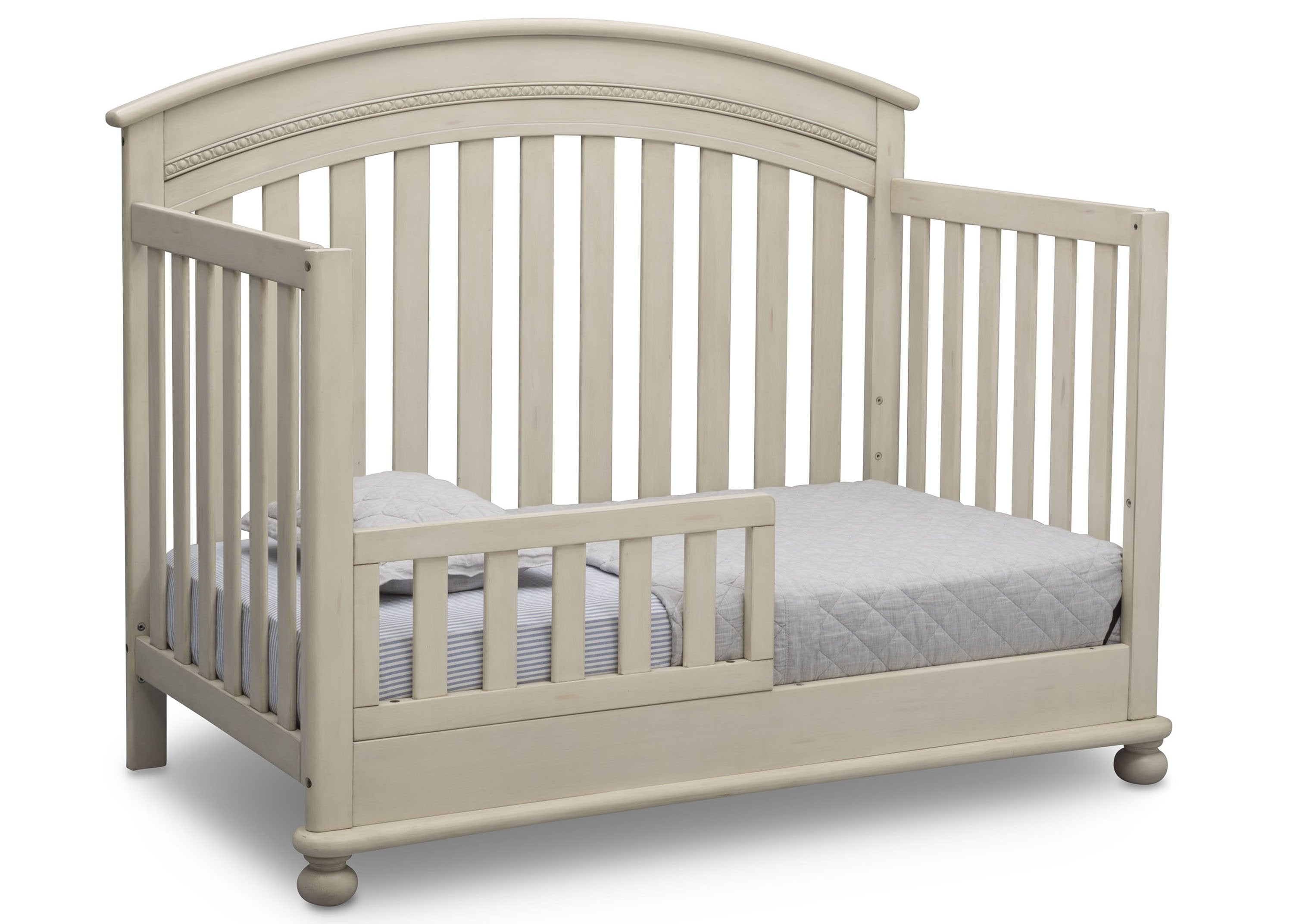 Aden 4-in-1 Convertible Baby Crib - Toddler Bed, Daybed & Full-Size Bed - Safe & Stylish Nursery Furniture for Newborns to Teens - Perfect for Bedrooms, Daycare & Guest Rooms