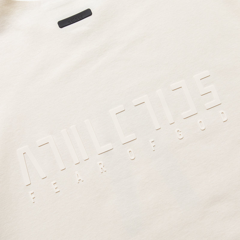 Fear of God Athletics x Adidas Quick Dry Jersey T-Shirt - Cream White | Moisture Wicking Performance Tee for Gym & Casual Wear
