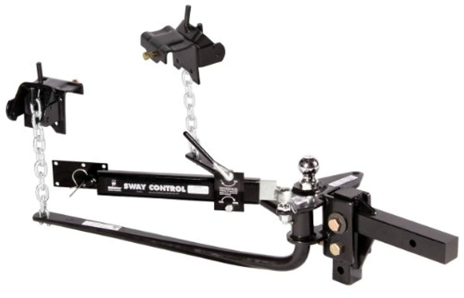 Husky 31986 Round Bar Weight Distribution Hitch - 600 lb Tongue Weight Capacity for Towing Trailers & Boats | Heavy-Duty Towing Solution for RVs & Campers