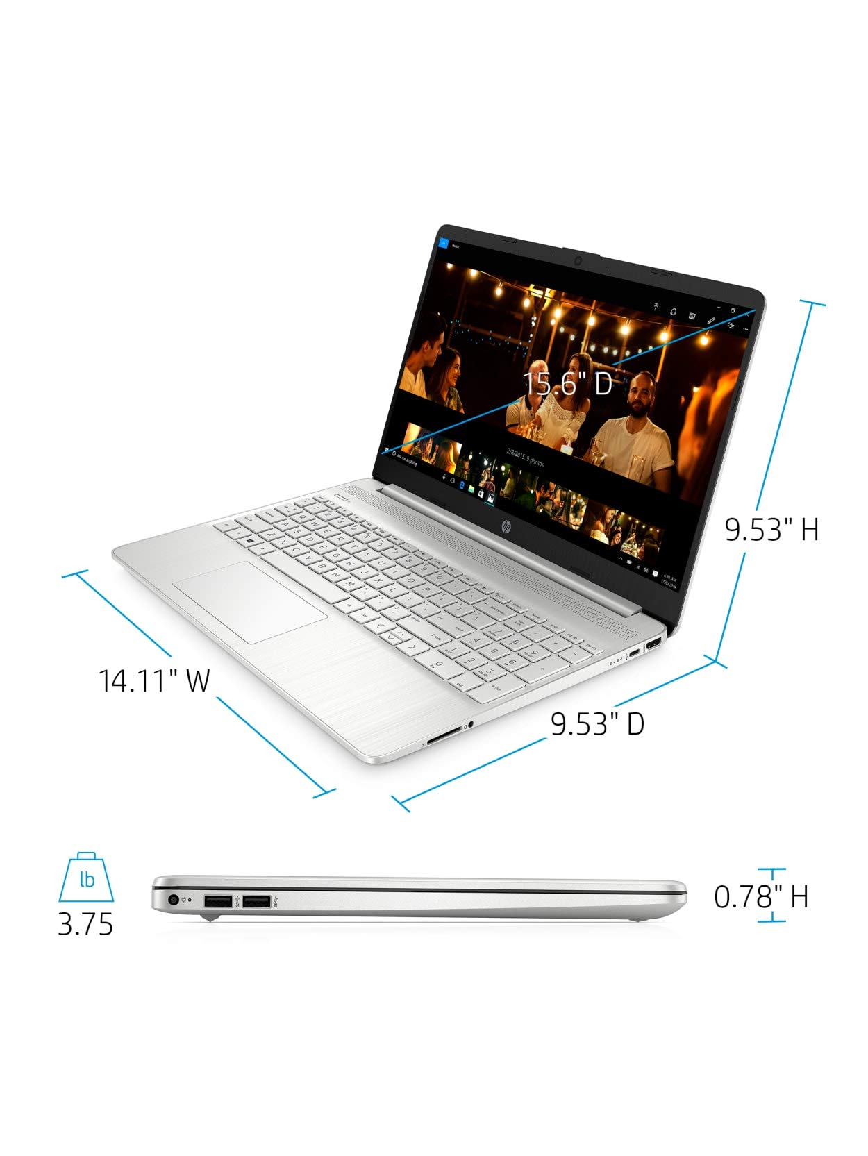 HP Flagship Laptop 15 Business Computer - 15.6