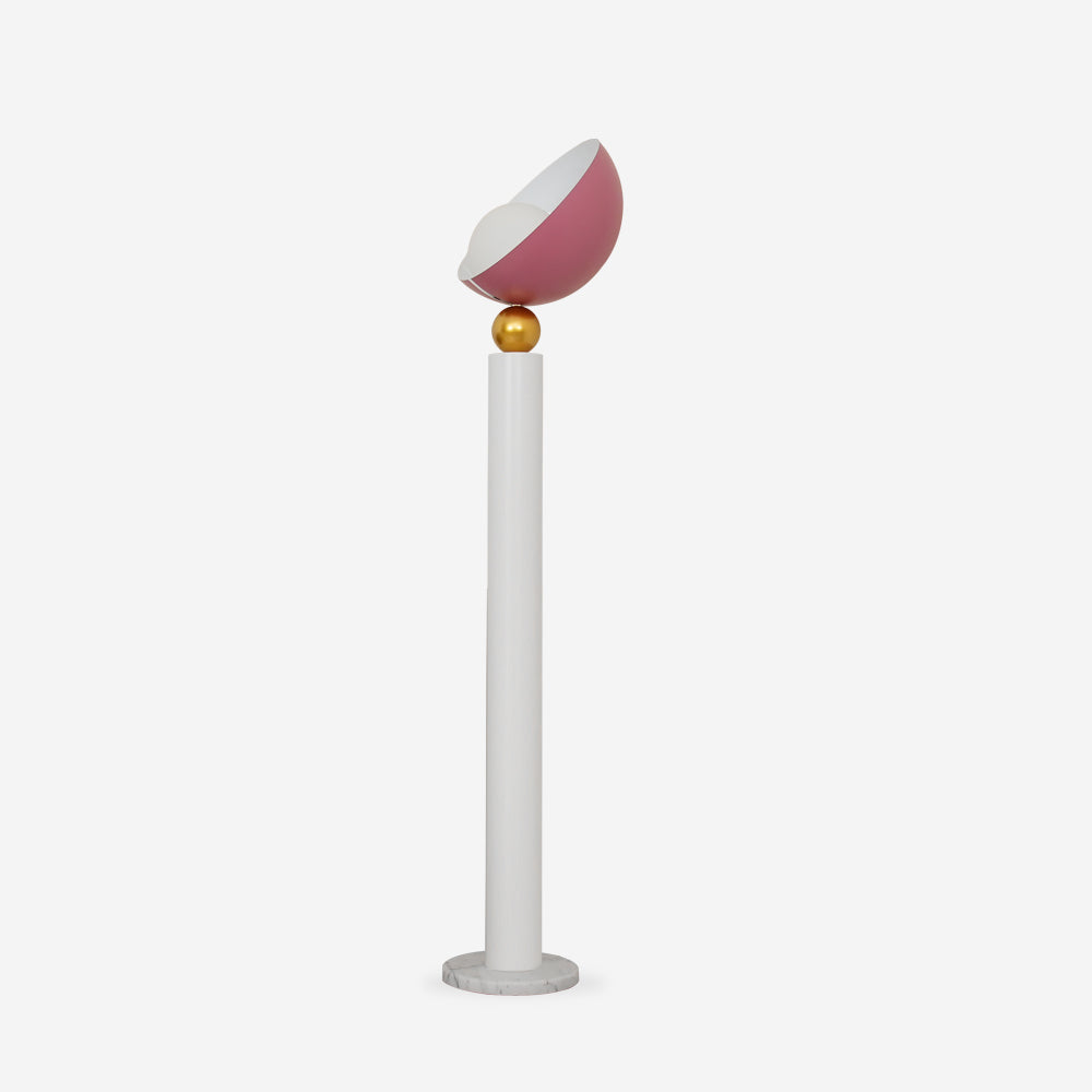 Modern Lulu Floor Lamp - Adjustable Brightness LED Standing Light for Living Room, Bedroom & Office - Warm White & Cool White Dimmable Reading Light with Remote Control - Perfect for Relaxing, Working & Decorating