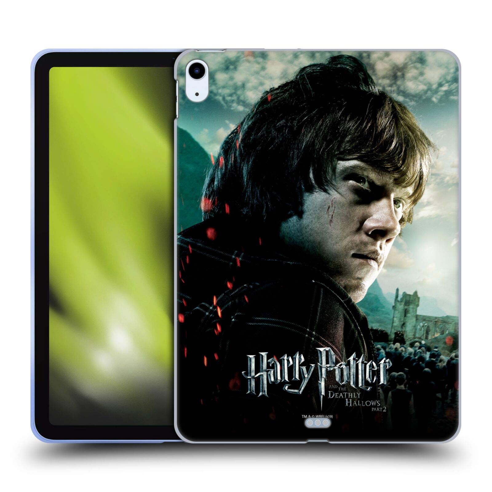 Head Case Designs Officially Licensed Harry Potter Ron Weasley Deathly Hallows VIII Soft Gel Case for Apple iPad Air 2020 / 2022 - Protective Cover for School, Travel, and Everyday Use